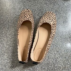 Universal Thread Flats - Tan & Black Dalmatian Print (EXCELLENT CONDITION)